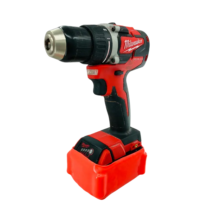 Milwaukee Drill with Covered Battery